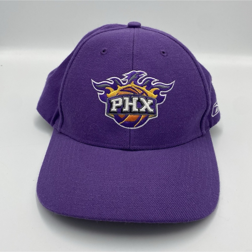 Reebok NBA Phoenix Suns Y2K Logo Hit Purple Hat Hook And‎ Loop Closure